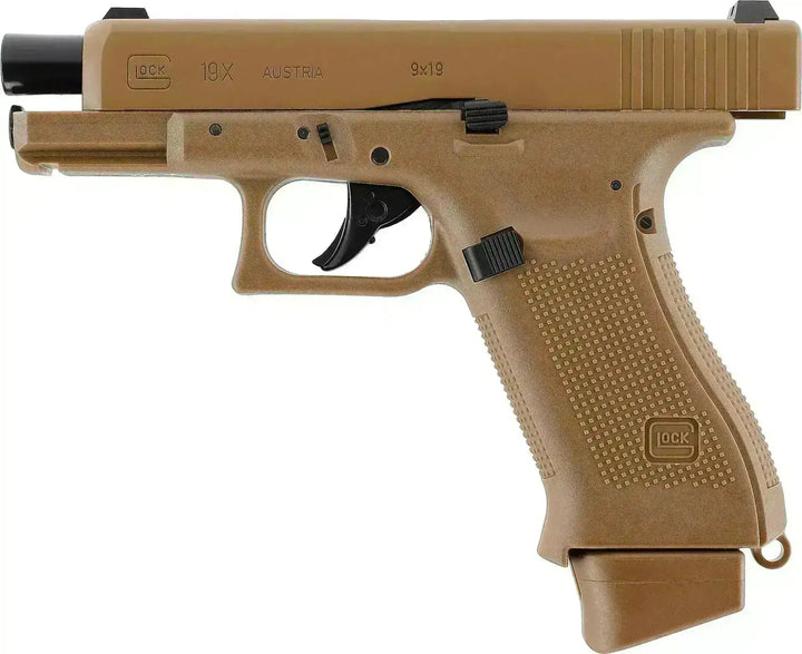 Glock 19X FDE - Gass Softgun med Blowback - Game-On.no