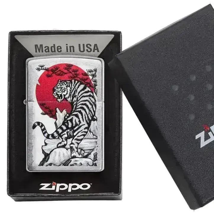 Zippo Lighter - Asian Tiger Design - Game-On.no