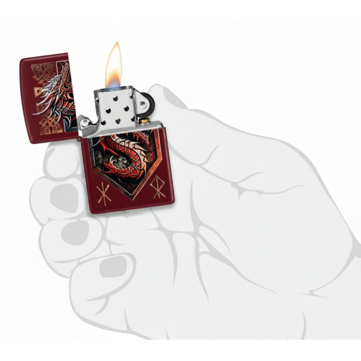 Zippo Dragon Shield Design Lighter