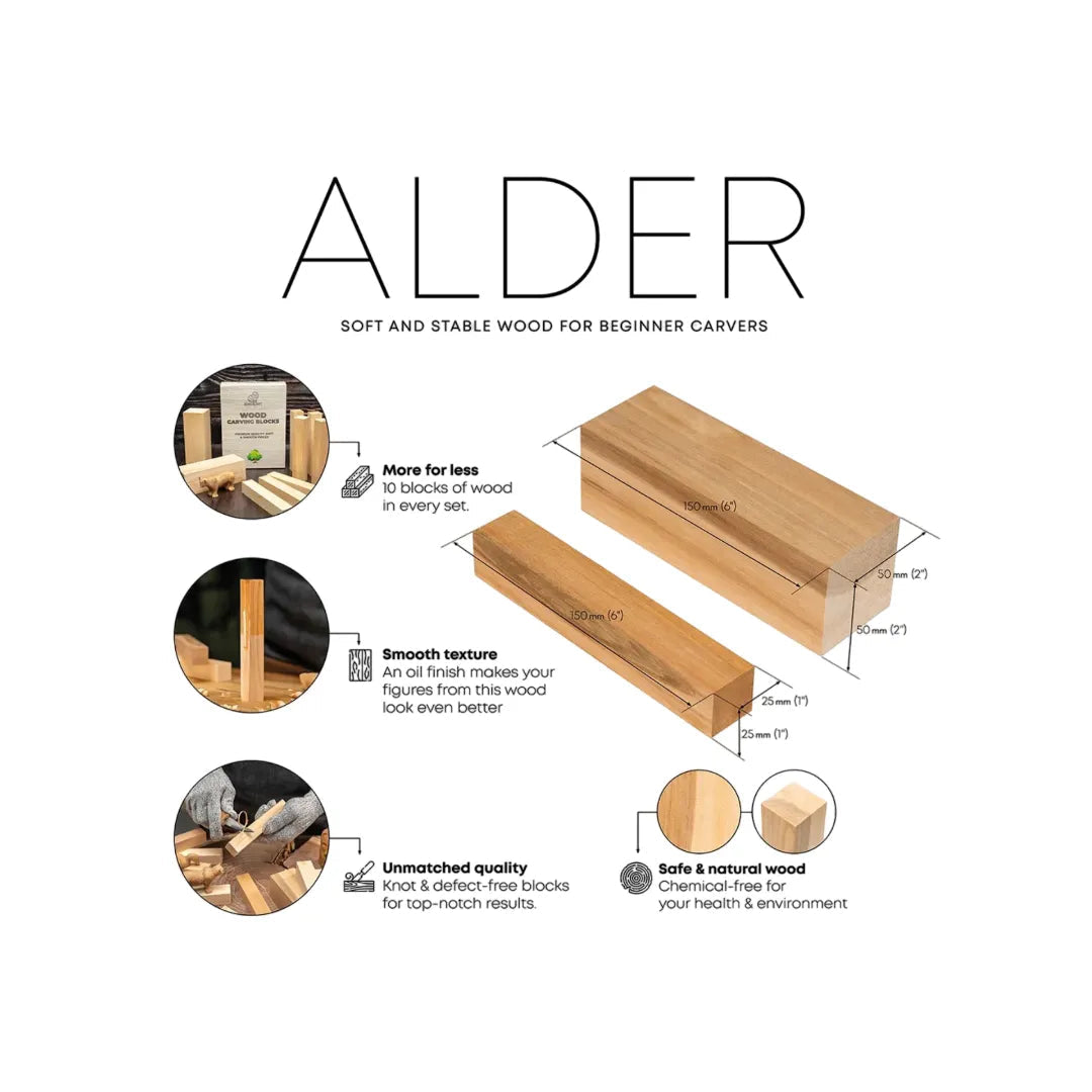 10stk Emne- Treklosser til Treskjæring Ortre - Game-On.no