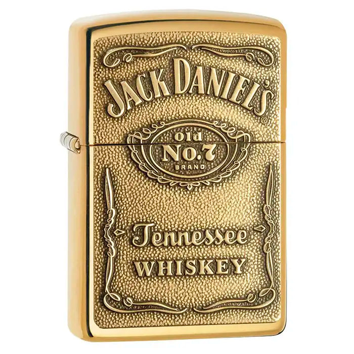 Zippo Sytytin - Jack Daniels Logo - Messinginvärinen sytytin