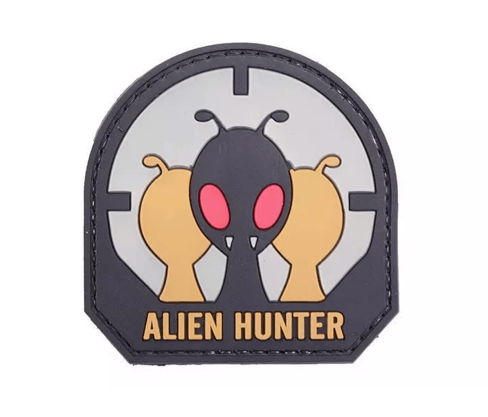 3D Patch - Alien Hunter - PVC Svart - Game-On.no