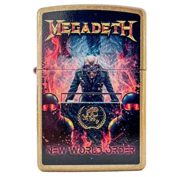 Zippo – Megadeth «New World Order» – Street Brass Lighter