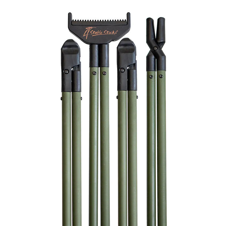 4Stable Sticks Essential Skytestokk – 4-Punkts Støtte - Bush Green - Game-On.no