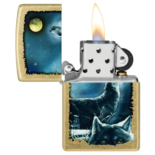 Zippo Wolf Song Design Lighter