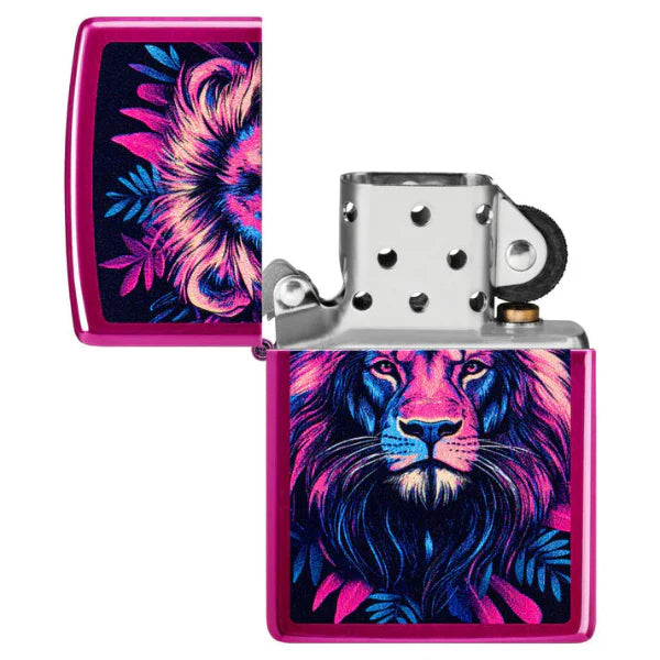 Zippo Multicolour Lion Design Lighter