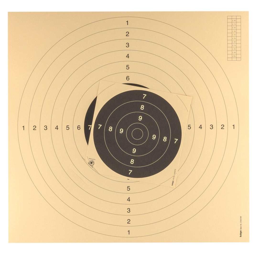 FFT- ja ISSF: n hyväksymät aseiden välähdykset - 55 cm x 53cm - 100kpl