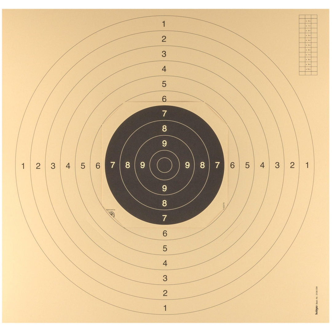 FFT- ja ISSF: n hyväksymät aseiden välähdykset - 55 cm x 53cm - 100kpl