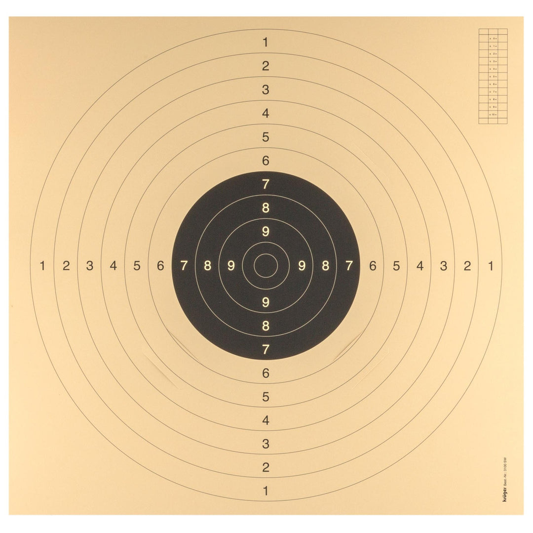 FFT- ja ISSF: n hyväksymät aseiden välähdykset - 55 cm x 53cm - 100kpl