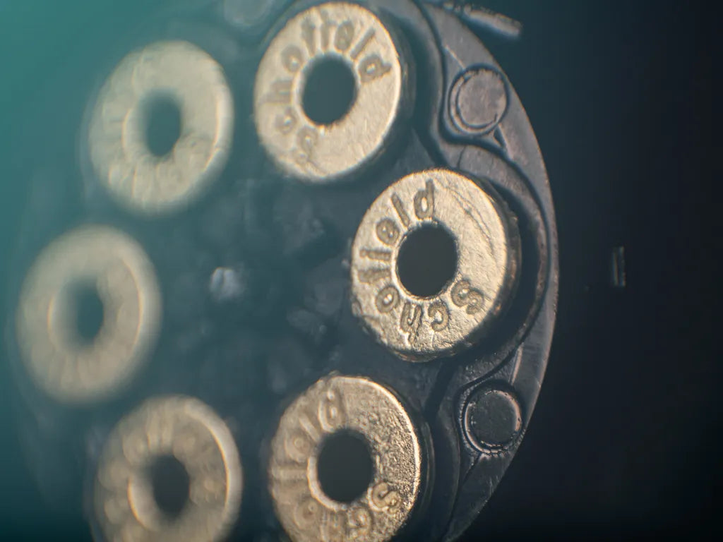 Schofield No. 3 revolveria - täysmetalli - 4,5 mm BB - norsunluun nikkeliä