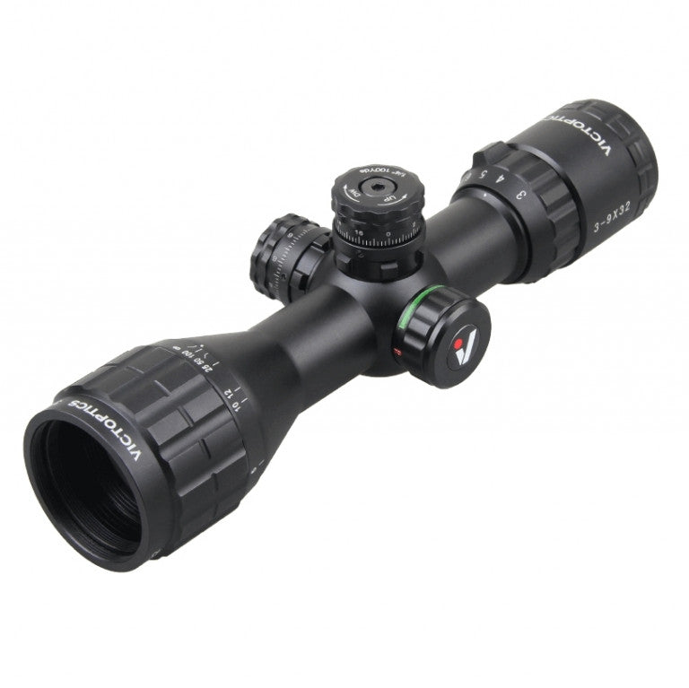 Vector Optics C3 Scope 3-9x32mm valaistu Mil-Dot ristikko