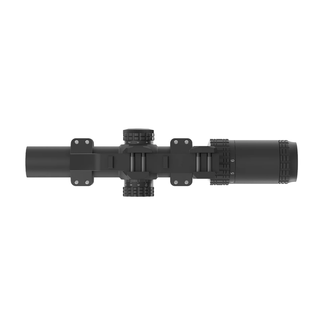 VictOptics S6 1-6x24 LPVO med AR-montasje - Sort - fra siden