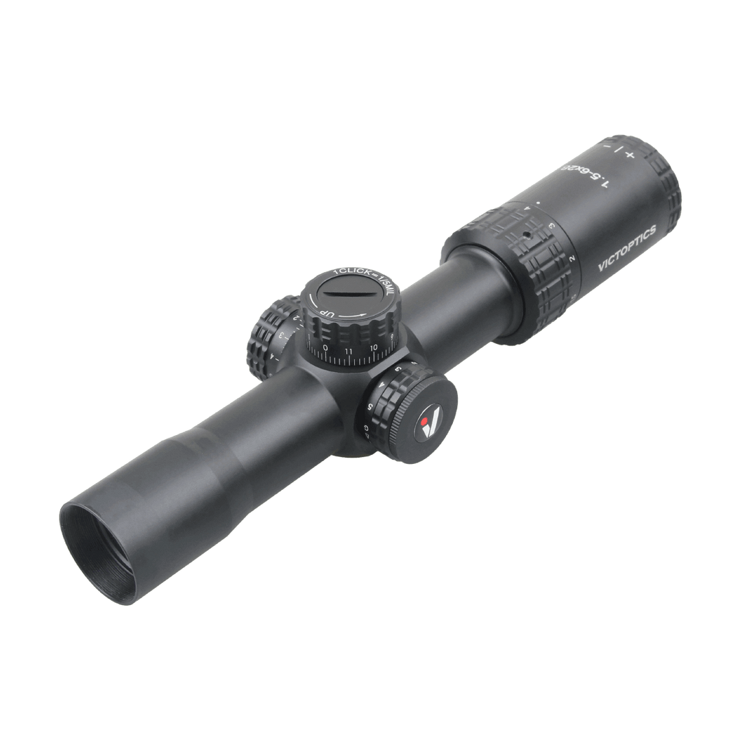 VictOptics S4 1,5-6x28 Kikkertsikte - Sort - skratt bakfra
