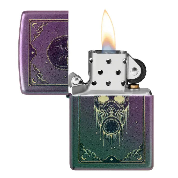 Zippo - Gassmaske Motiv - Iridescent Lighter