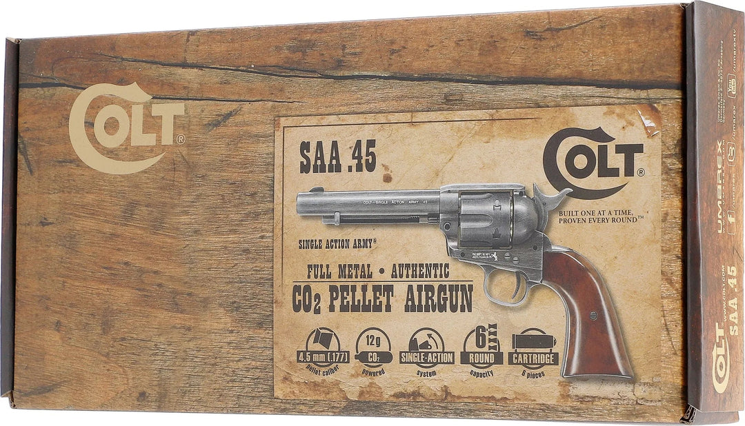 Colt Peacemaker SAA .45 - Antique - 4.5mm Pellets Luftpistol - Game-On.no