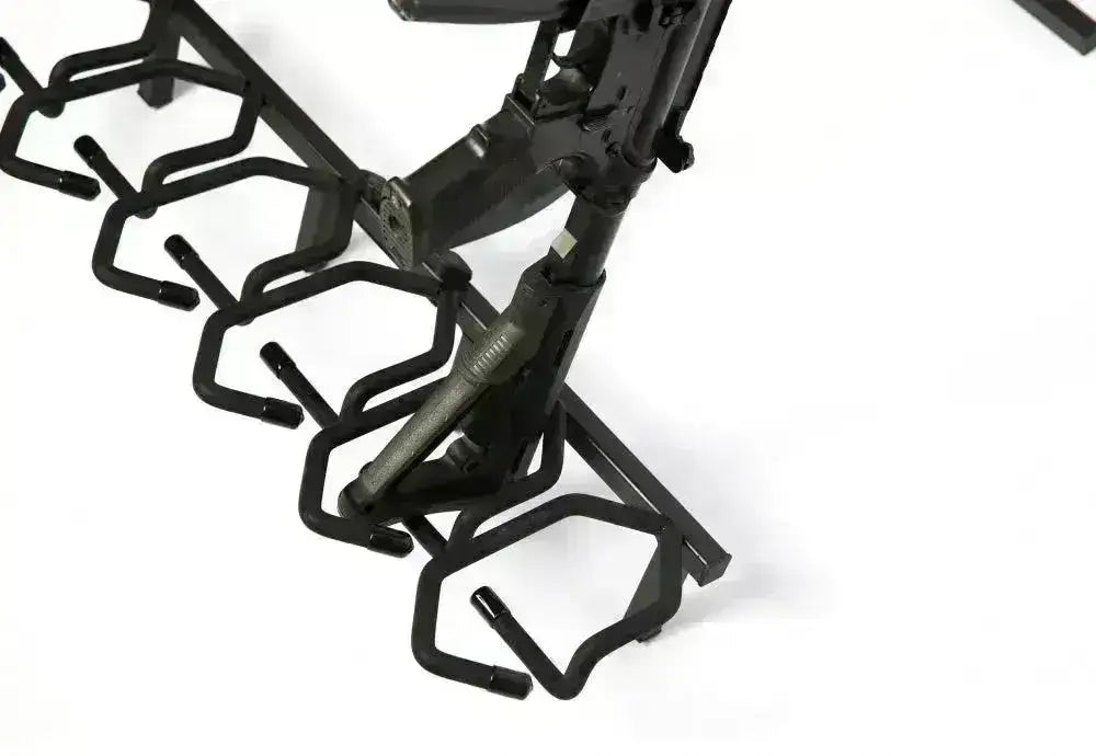 Deluxe våpenstativ i stål – Oppbevaring for opptil 6 rifler - Game-On.no