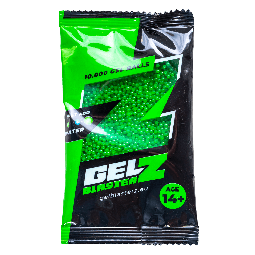 Geelipallot - Gel Blasterz - Vihreä - 10 000 kpl