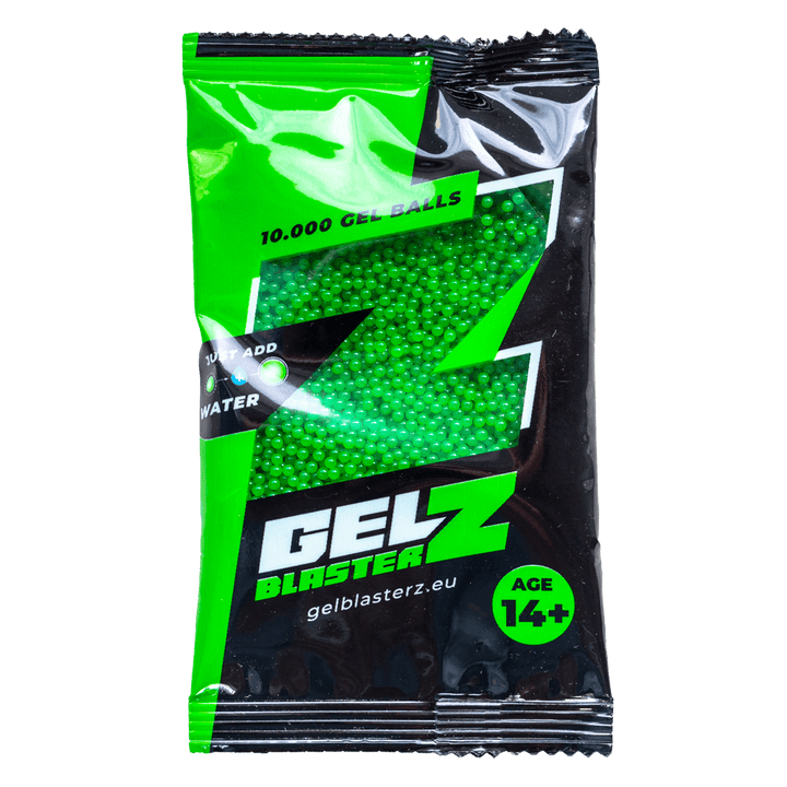 Geelipallot - Gel Blasterz - Vihreä - 10 000 kpl