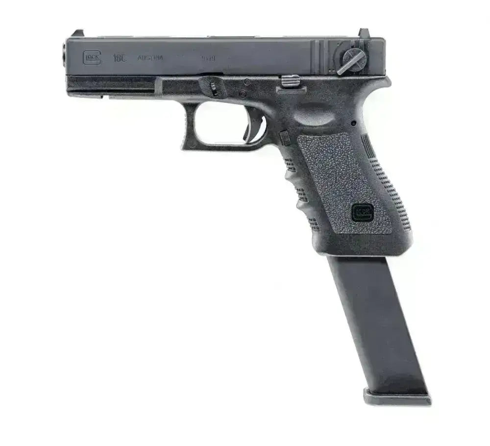 Glock 18C Semi/Fullauto Gass Softgun med Blowback - Pakkesett - Game-On.no