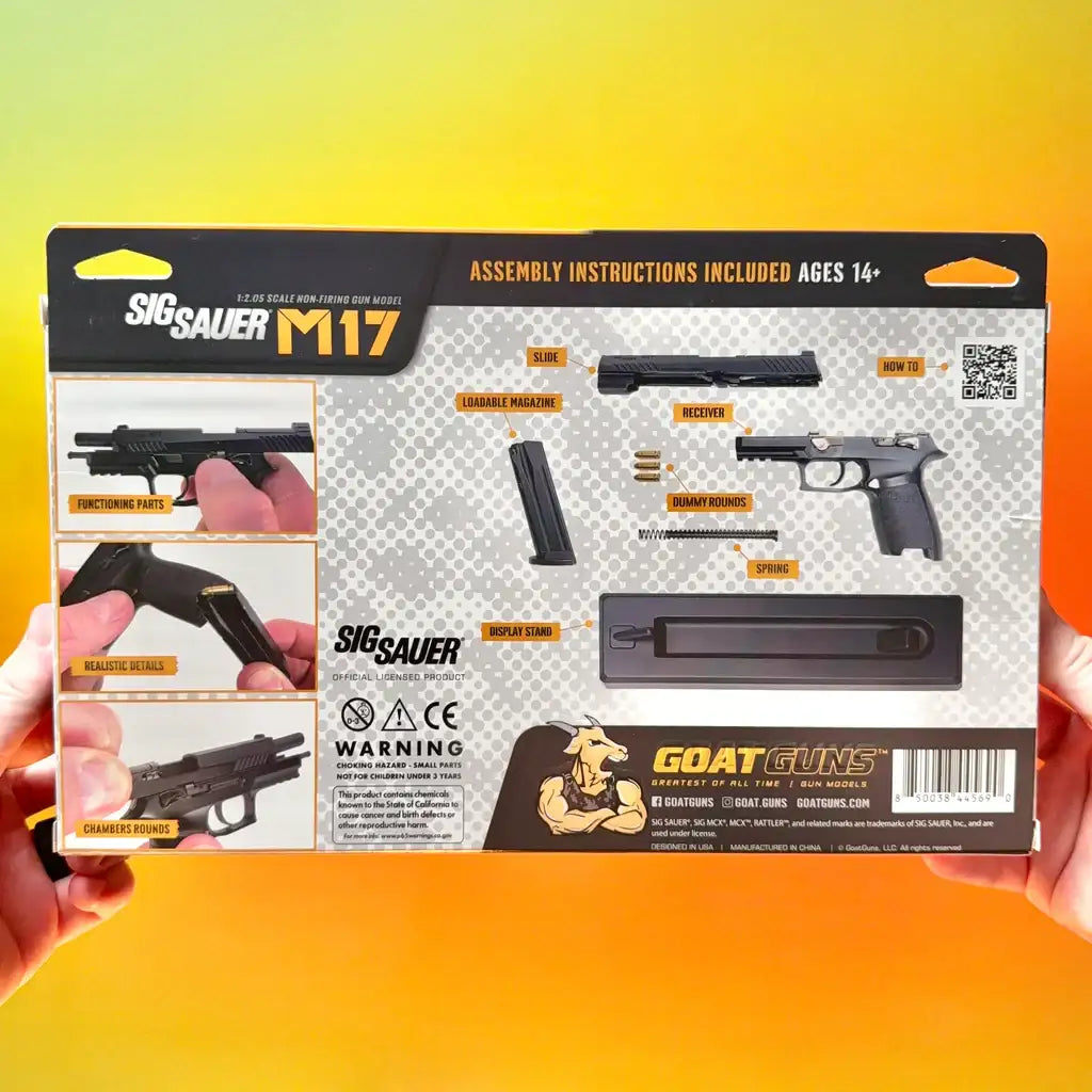 Goatguns - Mini Sig Sauer M17 Pistol - Svart - Replika Modell - Game-On.no
