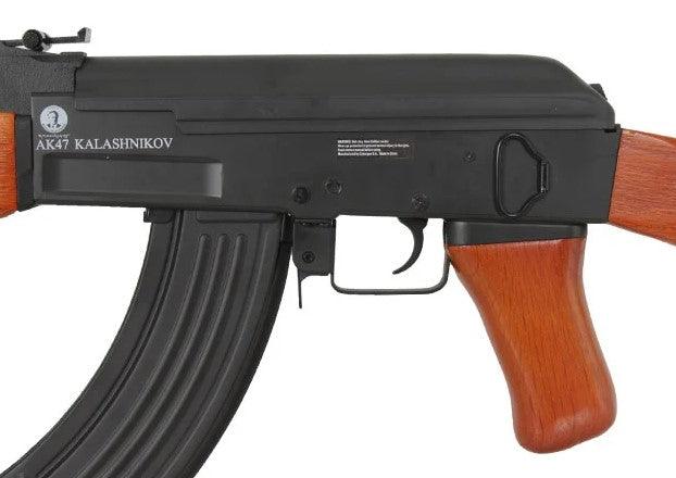 Kalashnikov - AK47 Elektrisk EBB - Metall og Tre - PAKKE - Game-On.no