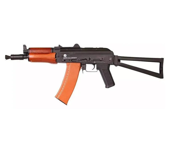 Kalashnikov - AKS74U sähköinen pehmopistooli - metalli/puu PACK