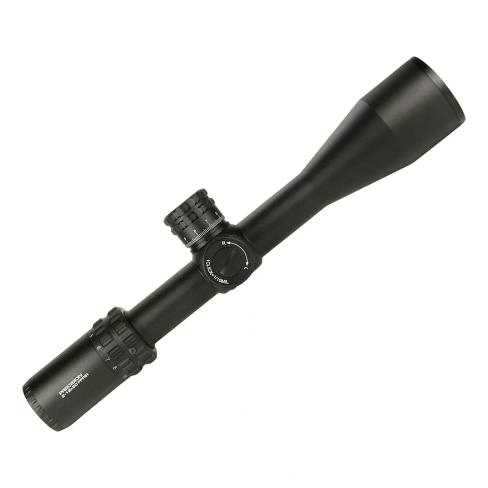 Keck Precision Kikkertsikte 2-12x50 FFPIR 30mm – Zero Stop, MIL, Belyst retikkel