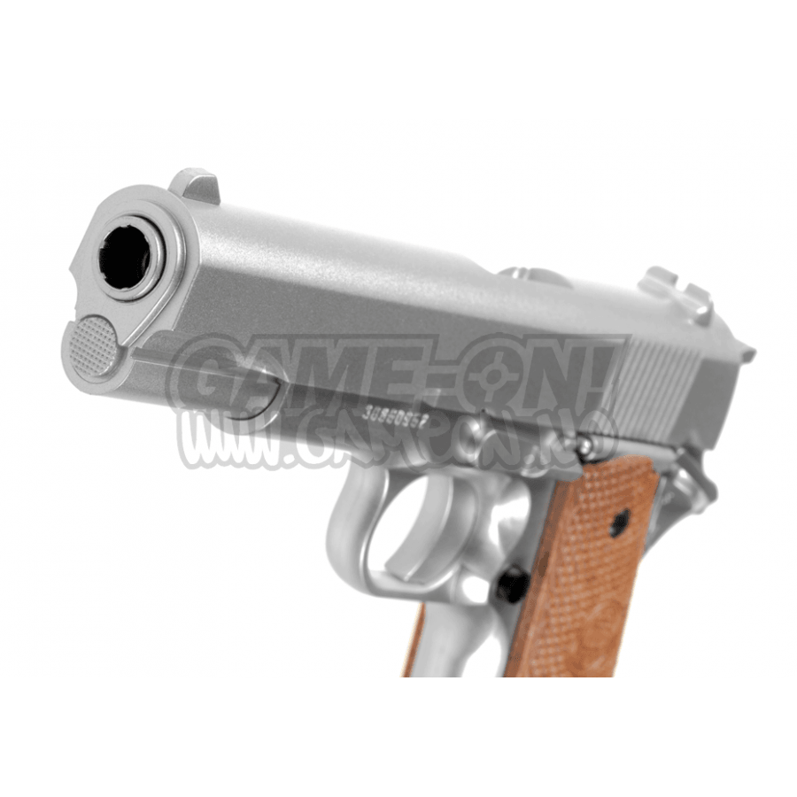 KWC - M1911 Silver Springer Pistol - gameon.eu