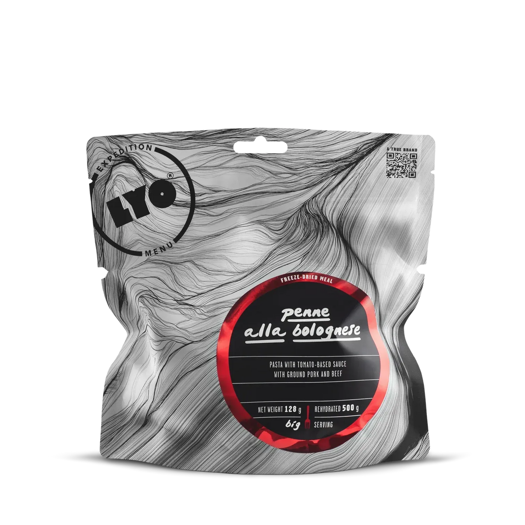 LYOFOOD Penne Bolognese – Frysetørket pastamiddag for tur og ekspedisjon - Game-On.no