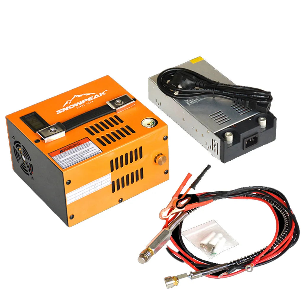 Snowpeak - 12V / 220V Elektrisk Kompressor til PCP - Game-On.no