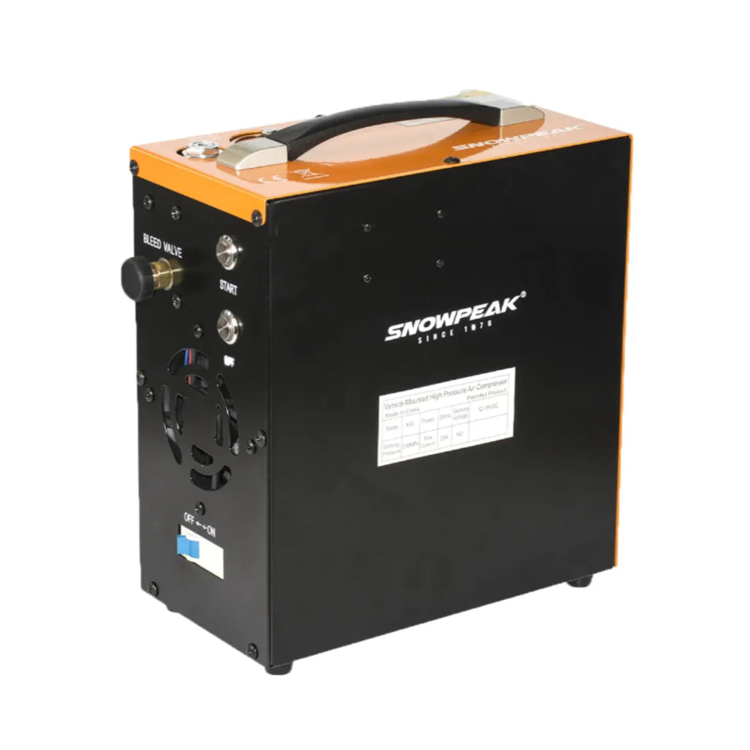 Snowpeak - Portabel PCP Kompressor med Autostopp - 12V/220V 300BAR - Game-On.no