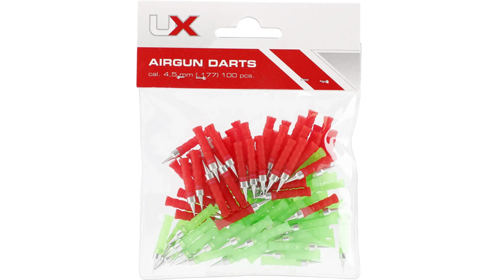 UX Airgun Darts 4.5mm – 100 stk gjenbrukbare dartpiler til luftvåpen - Game-On.no