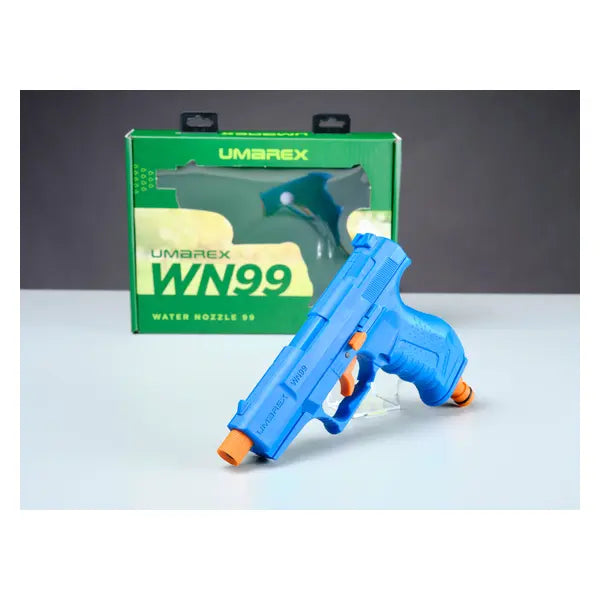 Walther WN99 vannpistol til hageslange, blå, med emballasje
