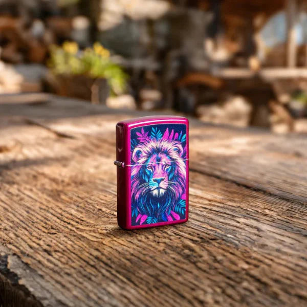 Zippo Multicolour Lion Design Lighter