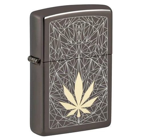 Zippo - Cannabis Design Black Ice - gameon.eu