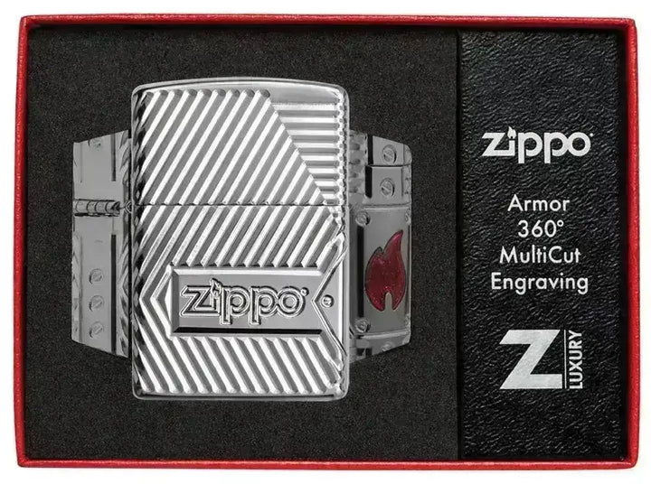 Zippo Lighter - Bolt Design - Armor 360 Degree Limited - Game-On.no