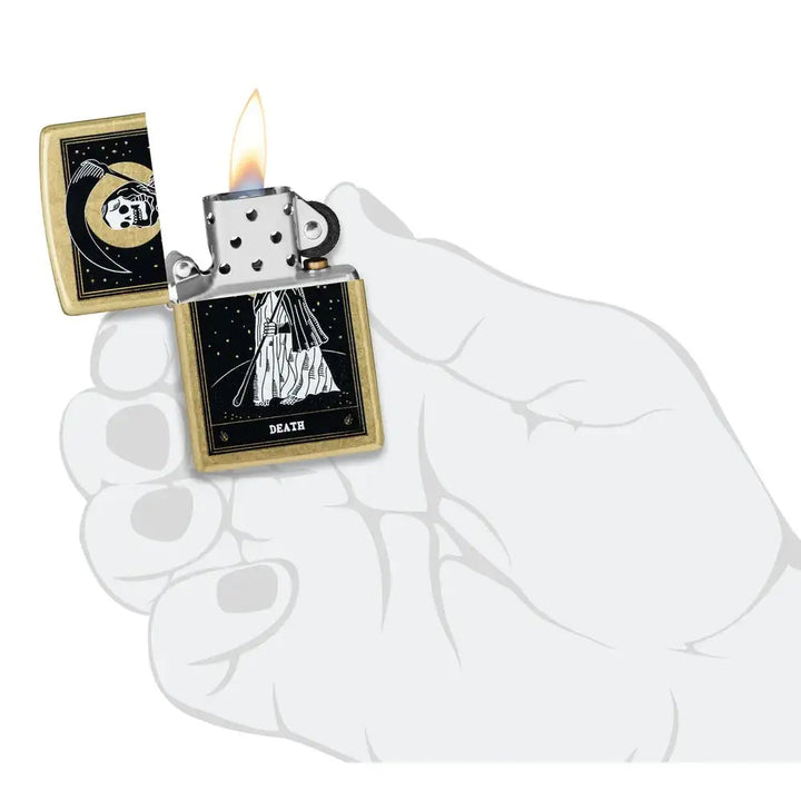 Zippo Lighter - Death Card Design - Game-On.no
