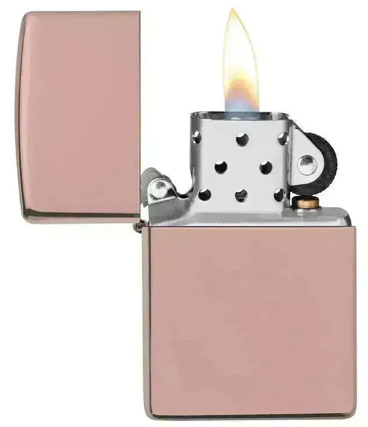 Zippo lighter - Klassisk Høypolert Rose Gold - Game-On.no