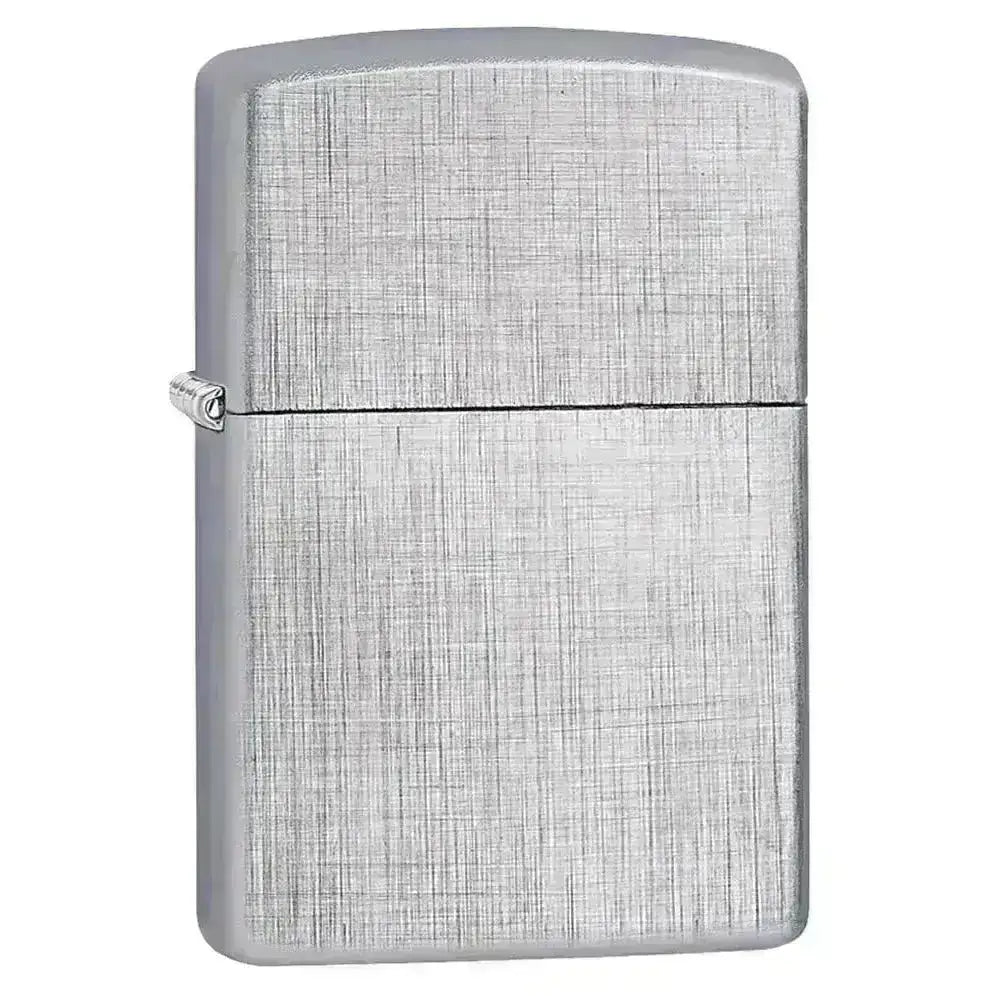Zippo Lighter - Linen Weave - Chrome - Game-On.no