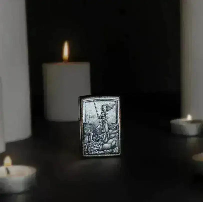 Zippo Lighter - Middelalder Kriger - Game-On.no