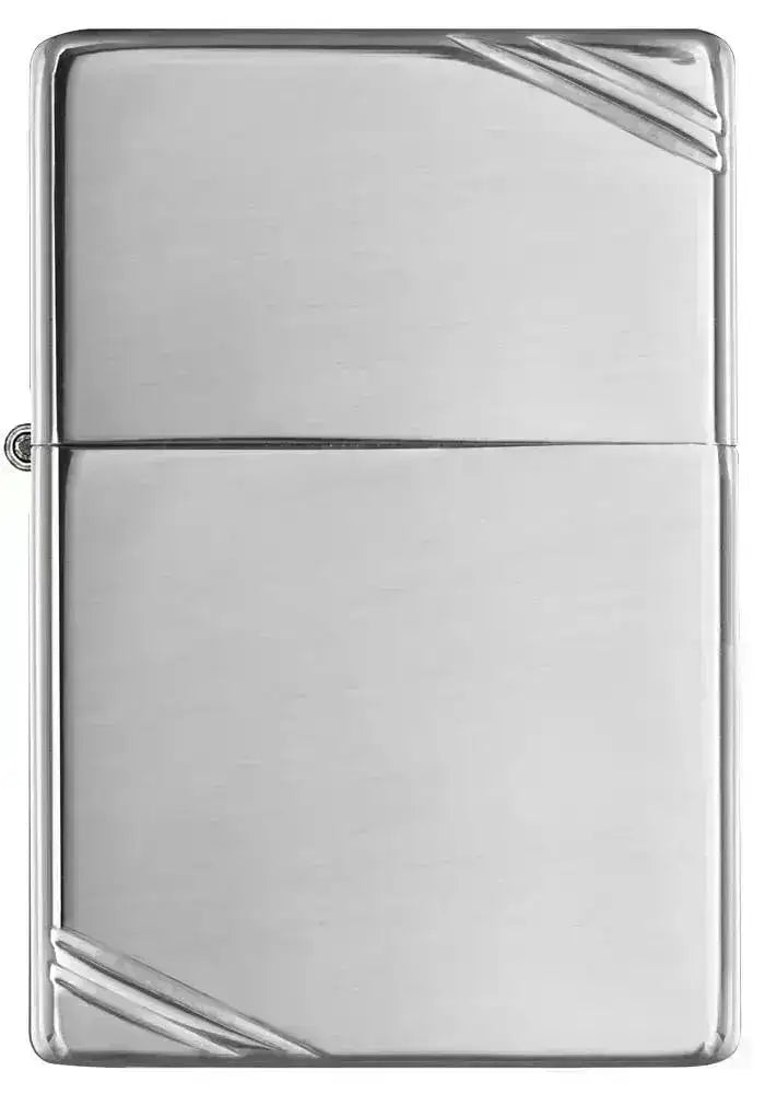 Zippo Lighter - Vintage Høypolert Krom med Skråstreker - Game-On.no