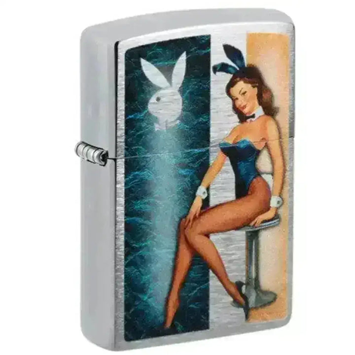 Zippo Lighter - Vintage Playboy Pinup Motiv - Game-On.no